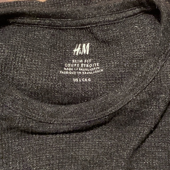 H&M Mens Grey Crewneck, Size L - Picture 2 of 2